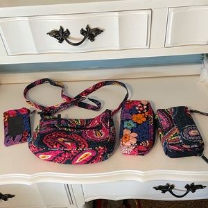 Vera Bradley bag and wallets pack